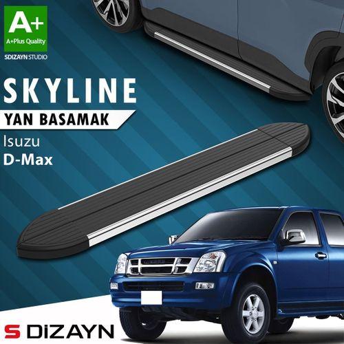 S-Dizayn Isuzu D-Max Skyline Krom Yan Basamak 203 Cm 2007-2012 A+ Kalite