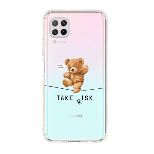 Huawei P40 Lite Take Risk Premium Şeffaf Silikon Kılıf