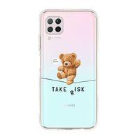 Huawei P40 Lite Take Risk Premium Şeffaf Silikon Kılıf