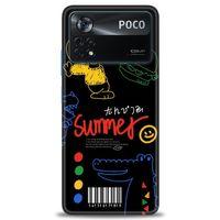 Xiaomi Poco X4 Pro 5G Kılıf HD Baskılı Kılıf - Summer + Tam Ekran Koruyucu