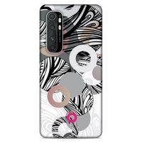 Lopard Xiaomi Mi Note 10 Lite Uyumlu Kılıf Soyut Sanat (42) Desenli Rugged Armor Kılıf