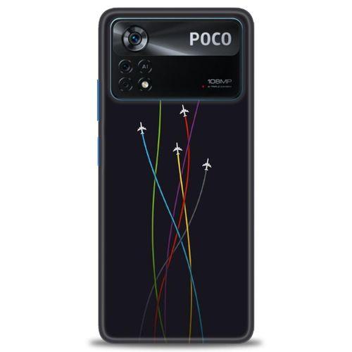 Xiaomi Poco X4 Pro 5G Kılıf HD Baskılı Kılıf - Uçaklar + Tam Ekran Koruyucu