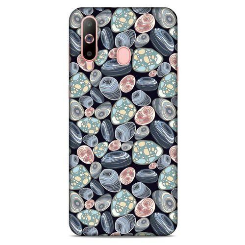 Samsung Galaxy A60 Kılıf Baskılı Özel Seri Taşlı (14) Lansman Kılıf