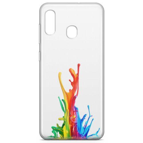 Samsung Galaxy A20 Kılıf Duvar Boyası Arka Kapak Koruma Desenli Full Koruyucu