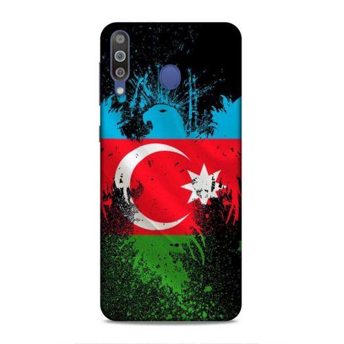 Samsung Galaxy M30 Uyumlu Kılıf Azarbaijan (34) Slim Armor Kılıf Bayrak