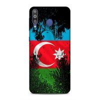 Samsung Galaxy M30 Uyumlu Kılıf Azarbaijan (34) Slim Armor Kılıf Bayrak