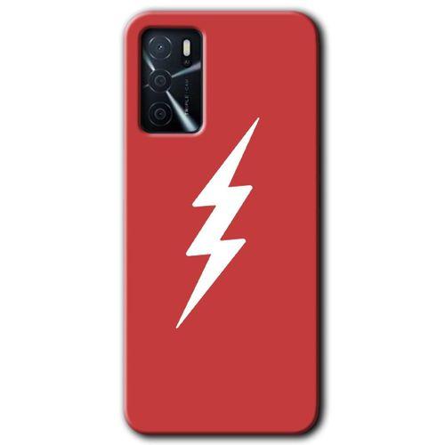MRCİLETİSİM Oppo A16 Kılıf Kapak - Flash Logo +Hayalet Ekran Yandan Gözükmez