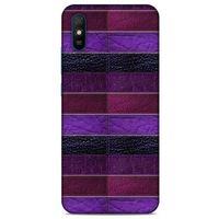 Xiaomi Redmi 9A Kılıf Patchwork (14) Lansman Kılıf Mor Bordo