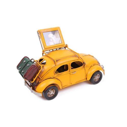 Dekoratif Metal Araba Çerçeveli Biblo Dekoratif Hediyelik