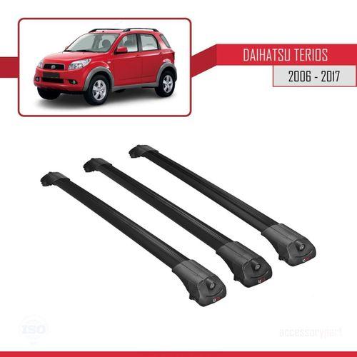 Daihatsu Terios 2006-2017 Arası ile uyumlu ACE-1 Ara Atkı Tavan Barı SİYAH 3 ADET BAR