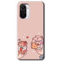 Potkal Hediye Fabrikası Poco F3 Kılıf HD Desen Baskılı Arka Kapak - Meyveli Süt