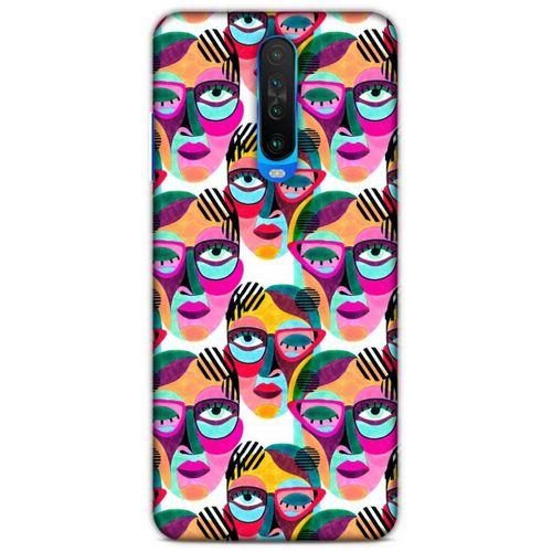 Lopard Xiaomi Redmi K30 Uyumlu Kılıf Sürreal Yüzler ♀ (4) Koruma Kılıfı Desenli