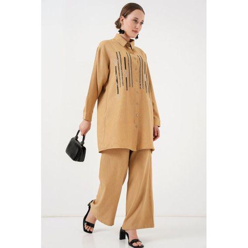 Desenli Tunik Pantolon İkili Takım 6720 - Bisküvi