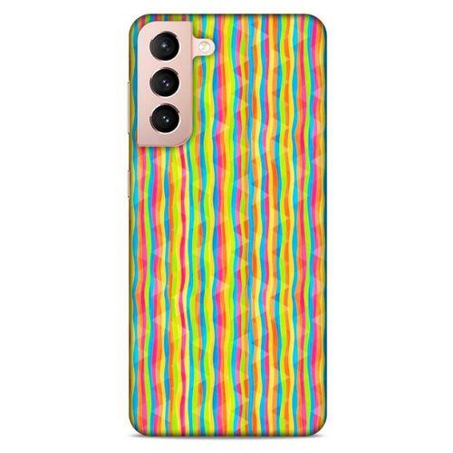 Lopard Samsung Galaxy S21 Uyumlu Kılıf Geometrix (86) Glitter Kılıf