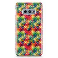 Samsung Galaxy S10e Kılıf Futurustik Geometri Arka Kapak Koruma Desenli Full Koruyucu