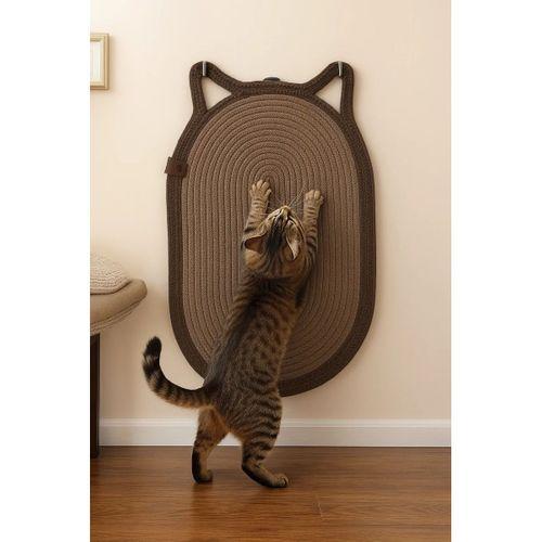 Mikopet Dekoratif Kedi Kulaklı Tırmalama Paspası