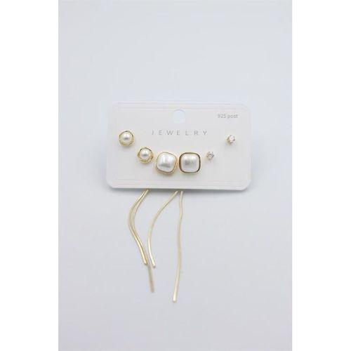 Çoklu Set Küpe - Altın