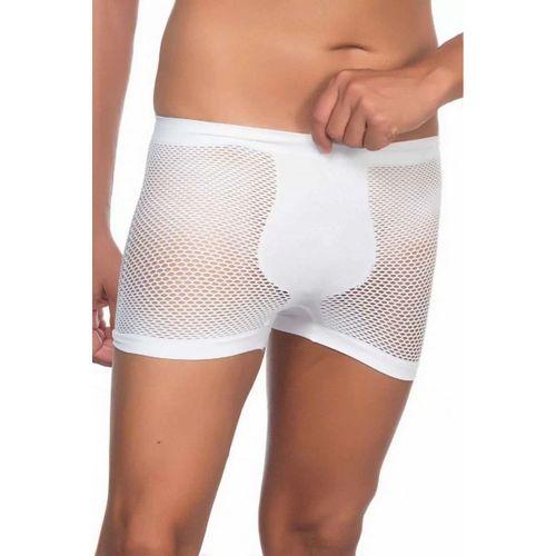 Beyaz Mı Emay 2106 Fileli Soft Erkek Boxer
