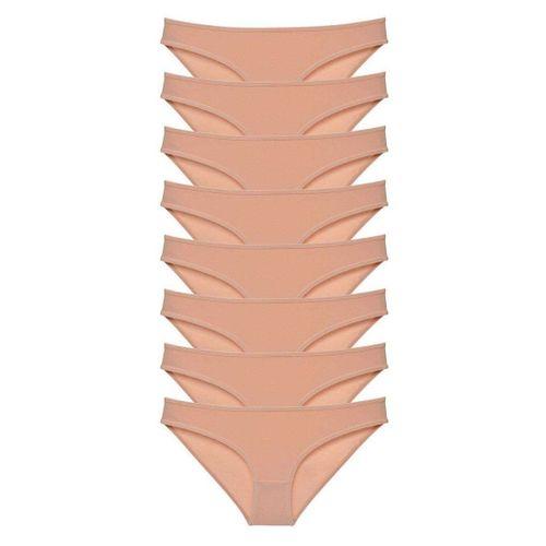 8 adet Süper Eko Set Likralı Kadın Slip Külot Ten
