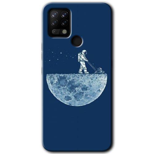 Tecno Pova Kılıf HD Desen Baskılı Arka Kapak - Uzay İşçisi + Kırılmaz Cam