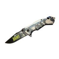 4 23 3 Army Kurtarma   Kamp Çakı 20cm - Yarı Otomatik, Kemerlikli, Cam Kırma Ve İp Kesme Atlı