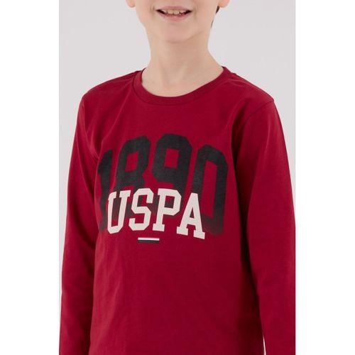 U.S.Polo U.S. Polo Assn Uzun Kol Pijama Takım US2203-4 Bordo