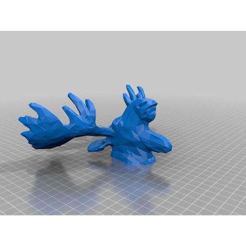 Düşük Poligon Moose Başlığı (Bu ürün Sadece Plastik parçadır - Almadan Önce Soru Sorabilirsiniz)