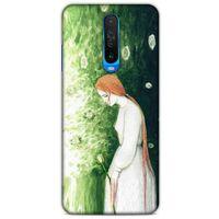 Xiaomi Poco X2 Kılıf Depresyon (16) Kalın Kılıf Turuncu Mavi