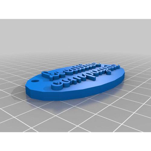 Anahtarlık 3D Baskı (Bu ürün Sadece Plastik parçadır - Almadan Önce Soru Sorabilirsiniz)