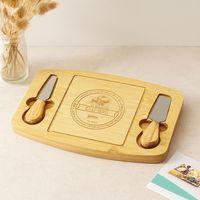Bambu Peynir Sunum Panosu 19x28,7x1,4 cm (2 Ahşap Bıçak)