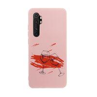 Xiaomi Note 10 Lite  Spilled Wine Premium Silikonlu Telefon Kılıfı