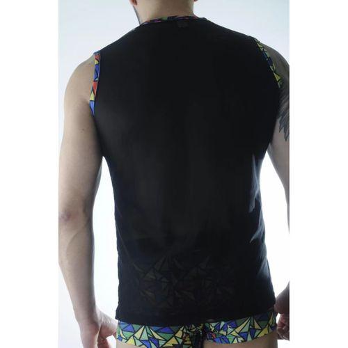 Erkek Transparan Renki Atlet Boxer Takımı