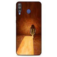 Samsung Galaxy M30 Kılıf Depresyon (47) Crystal Flex Kılıf Siyah Kırmızı