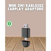 Kablosuz Carplay Adaptörü – Usb-a & Type-c Uyumlu Hızlı Bağlantı Cihazı