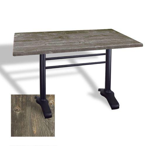 Dockers Çipa 3010 Döküm Ayak Masa 70x120 cm - (Werzalit, Wermodin ve Allzalit Tabla) - Old Pine