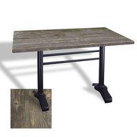 Dockers Çipa 3010 Döküm Ayak Masa 70x120 cm - (Werzalit, Wermodin ve Allzalit Tabla) - Old Pine