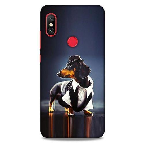 Xiaomi Redmi Note 6 Pro Kılıf Köpek Kıyafetleri (1) Kılıfı Dakhund Gömlek