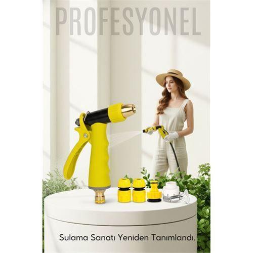 Profesyonel Pirinç Uçlu Basınçlı Hortum Sulama Tabancası Seti Tabancası Seti  Konnektörlü