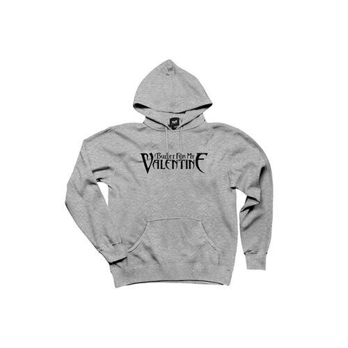 Bullet for My Valentine Logo Gri Kapşonlu Sweatshirt Hoodie