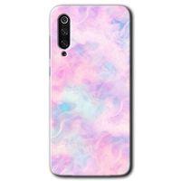Xiaomi Mi 9 SE Kılıf HD Desen Baskılı Arka Kapak - Pembe-Duman