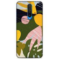Lopard Xiaomi Redmi K30 5G Uyumlu Kılıf Soyut Sanat (33) Baskılı Hybrid Kılıf