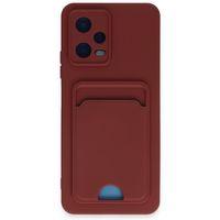 Xiaomi Redmi Note 12 4G Kılıf Kelvin Kartvizitli Silikon - Bordo
