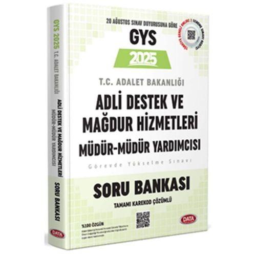 GYS Adalet Bakanlığı Adli Destek ve Mağdur Hizmetleri Müdür ve Yardımcısı Soru Bankası Data Yayınları