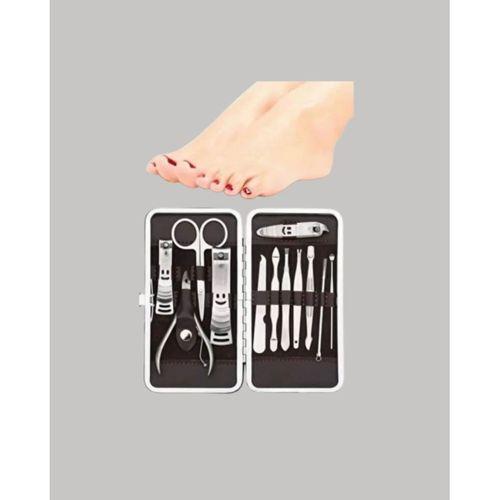Profesyonel Tırnak Bakım Seti Çelik Aletli Şık Deri Çantalı