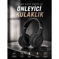 Kulak Üstü Kablosuz Bluetooth Kulaklık Gürültü Önleyici Ayarlanabilir