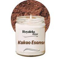 Doğal Özel Seri Kokulu Dekoratif Kavanoz Mum 210 cc - Kakao Esansı - RYL