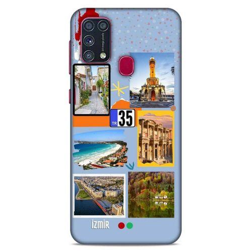 Lopard Samsung Galaxy M31 Uyumlu Kılıf Şehirli ※ (35) İzmir Fit Design Kılıf