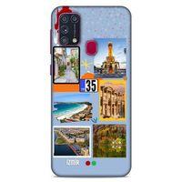 Lopard Samsung Galaxy M31 Uyumlu Kılıf Şehirli ※ (35) İzmir Fit Design Kılıf