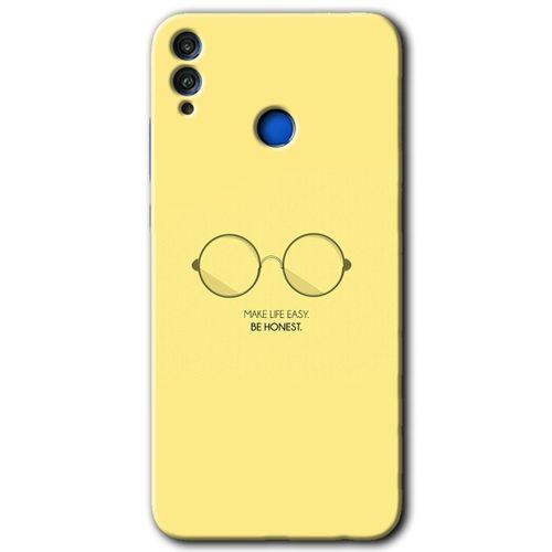 Potkal Hediye Fabrikası Honor 8x HD Baskılı Kılıf + 9D Tam Ekran Koruyucu - Be Honest