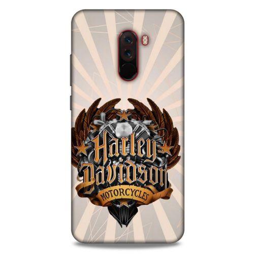 Xiaomi Pocophone F1 Uyumlu Kılıf Motorsiklet (3) Kapak Harley Davidson